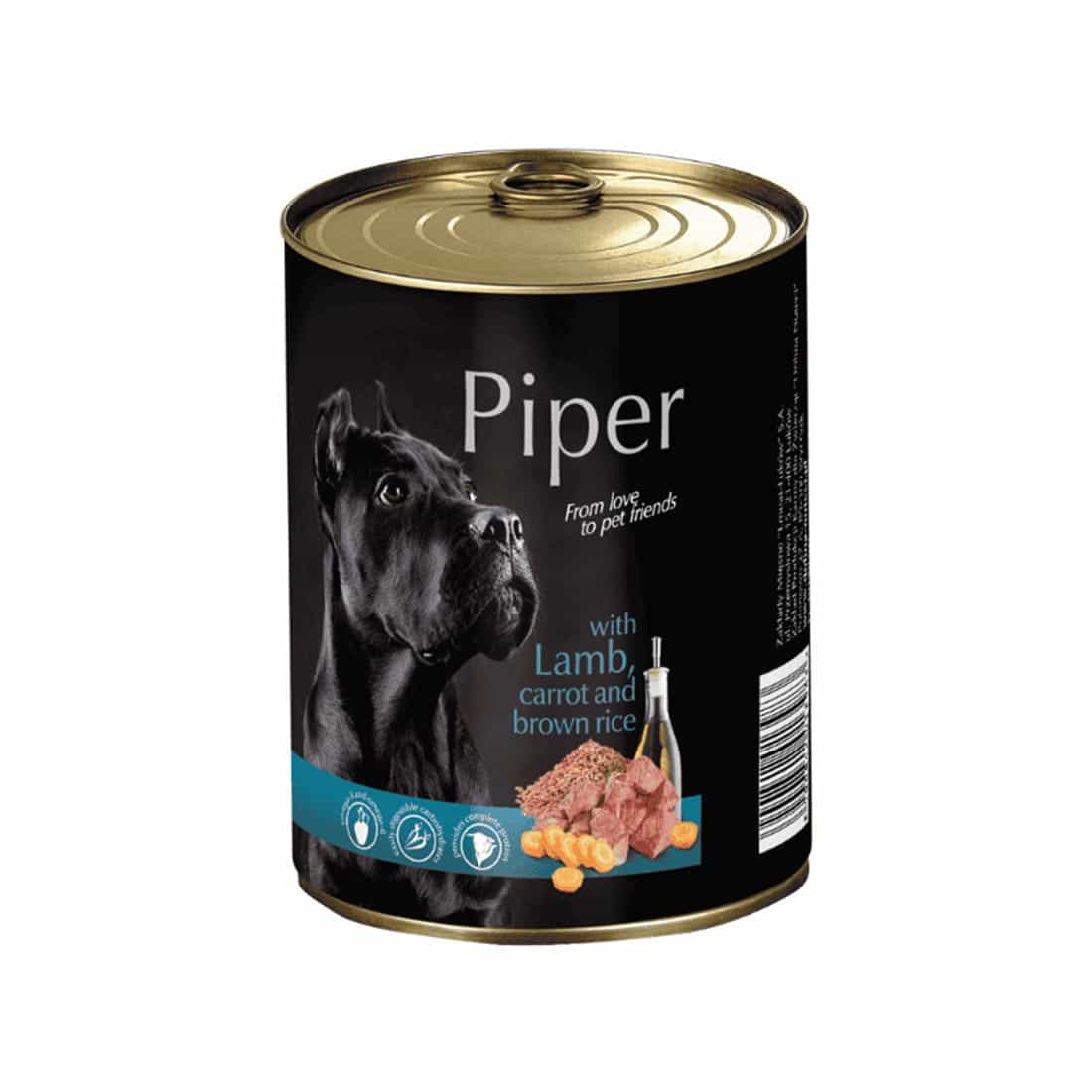 LAMB-400GR-1 Piper Adult Αρνί & Καρότο & Καστανό Ρύζι (400gr)