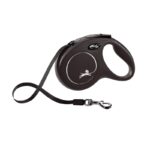 FLEXI Αυξομειούμενος Οδηγός Classic ιμάντας 5μ. έως 25kg  Μαύρο Medium