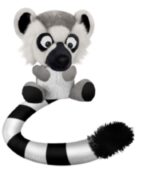 Παιχνίδι Σκύλου Raccoon με Μπαλάκι Τενις 18cm