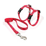 Σαμαράκι γάτας Cat Harness & Leash Meow Κοραλί Small