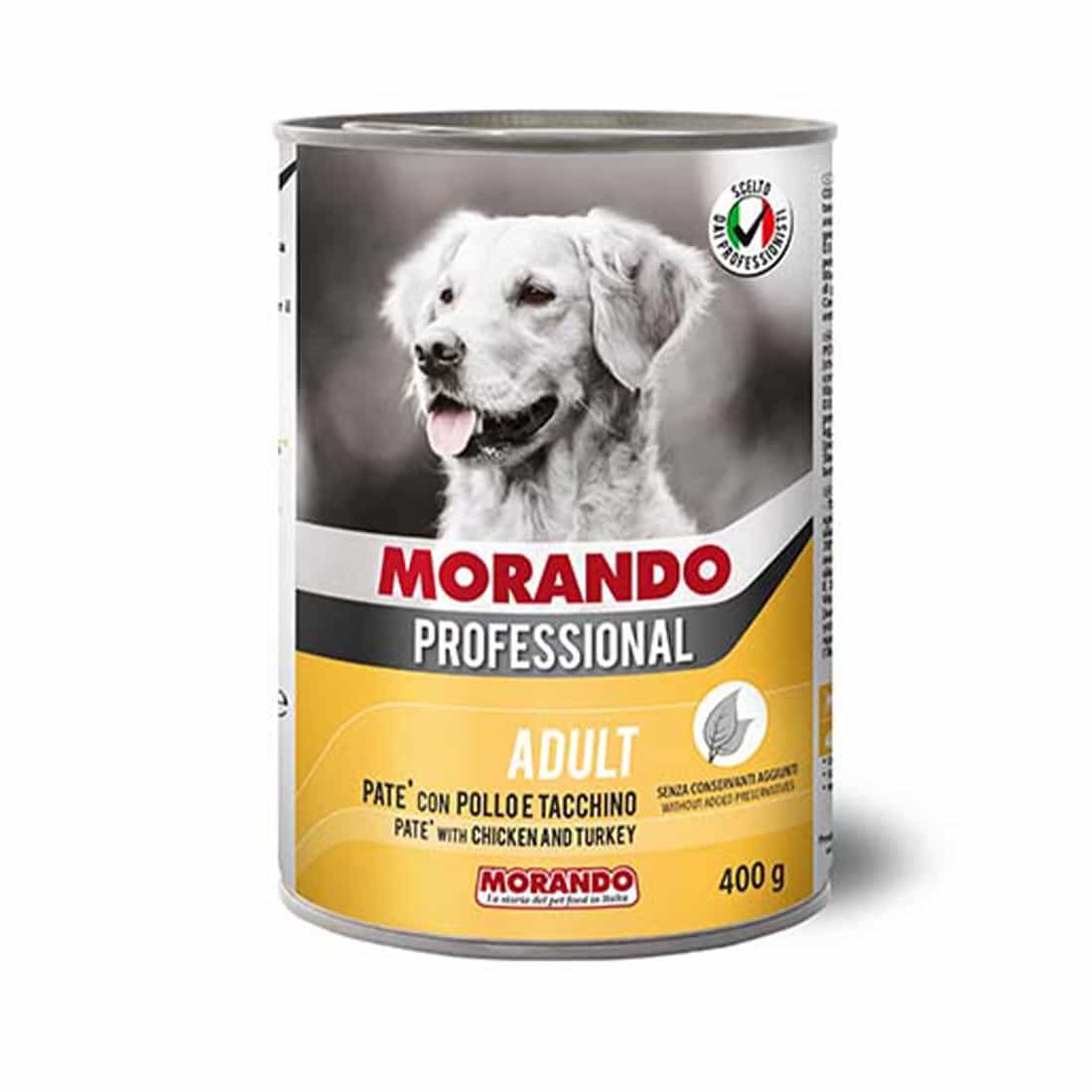 mo09887-1 Morando Professional Dog Πατέ Κοτόπουλο & Γαλοπούλα 400gr