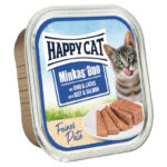 Happy Cat Minkas Duo Pate Grainfree Βοδινό-Σολομός 100gr