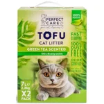 Άμμος Γάτας Perfect Care Cat Tofu Πράσινο Τσάι 14lt (2 x 7lt)