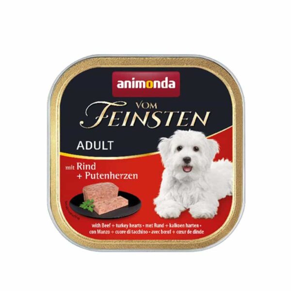 Animonda Vom Feinstein Adult - Βοδινό & Καρδιές Γαλοπούλας 150gr