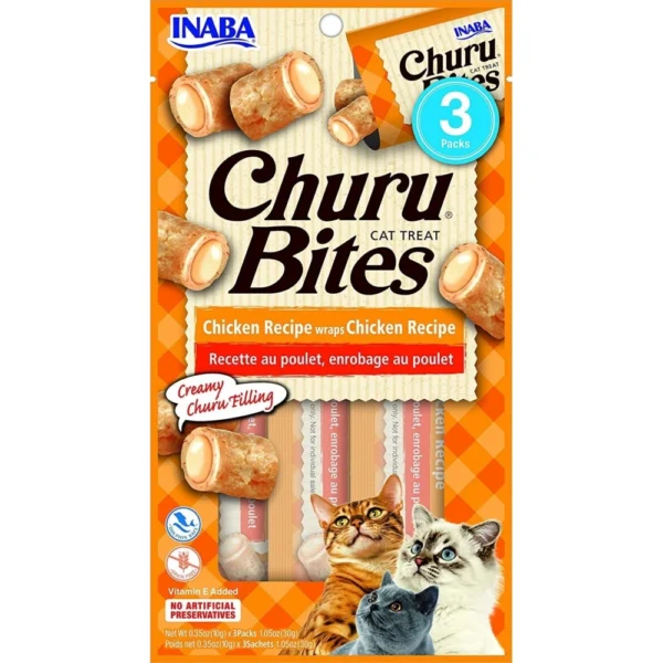 Λιχουδιά Churu Cat Bites Chicken 3 x 10gr