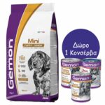 Gemon Mini Puppy & Junior Chicken & Rice 3kg + Δώρο 1 Κονσέρβα Gemon