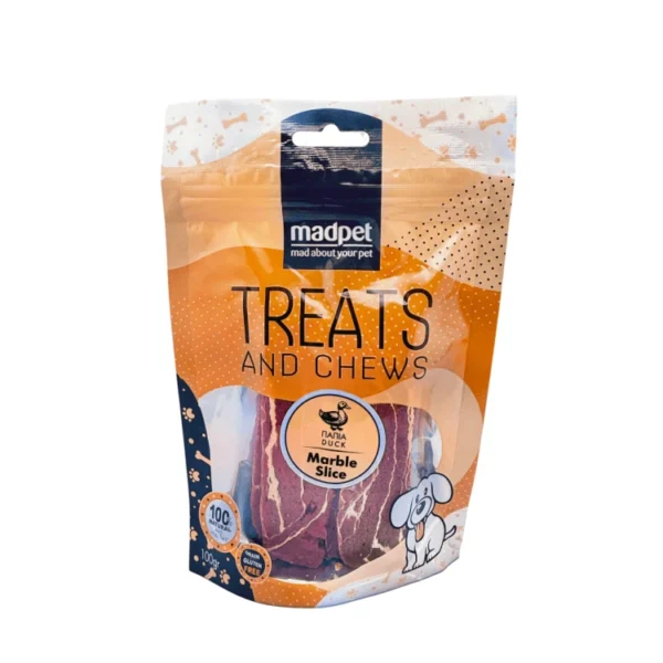 Λιχουδιές Σκύλου Marble Slice από Πάπια 100gr