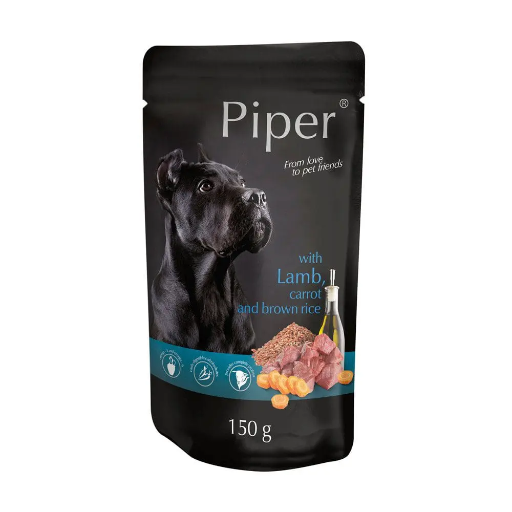 D75117 Piper Adult Αρνί & Καρότο Pouch 150GR - Image 1