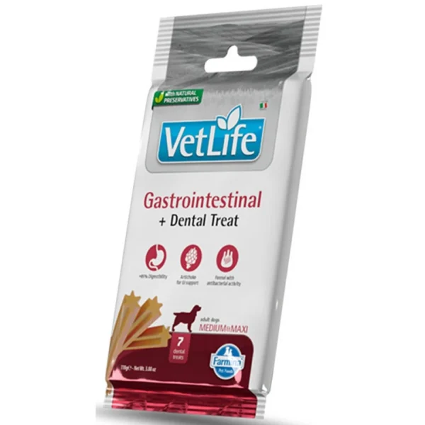 Dental Treat Vet Life Dog Gastrointestinal Adult Medium and Maxi 110gr 7 Sticks