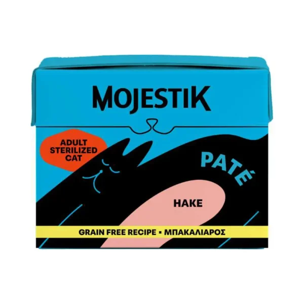 Mojestik Υγρή Τροφή Γάτας Adult Sterilised Pate με Μπακαλιάρο 100ml