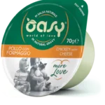 Oasy More Love Cat Green Cup σε σάλτσα με κοτόπουλο και τυρί 70 gr