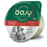 Oasy More Love Cat Green Cup σε σάλτσα με κοτόπουλο και πάπια 70 gr