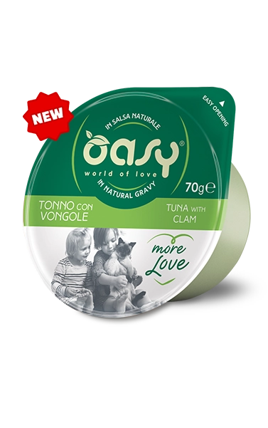 Oasy More Love Cat Green Cup σε σάλτσα με τόνο και μύδια 70 gr