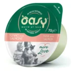 Oasy More Love Cat Green Cup σε σάλτσα με τόνο και σολομό 70 gr