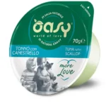 Oasy More Love Cat Green Cup σε σάλτσα με τόνο και χτένι 70 gr