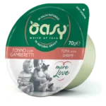 Oasy More Love Cat Green Cup σε σάλτσα με τόνο και γαρίδα 70 gr