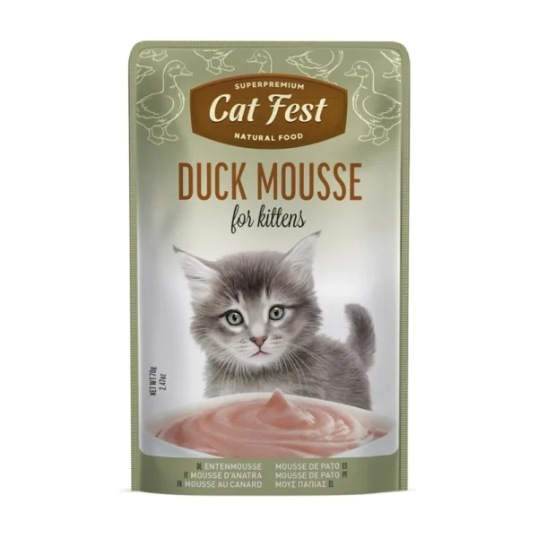 Cat Fest Kitten Mousse Πάπια 70gr