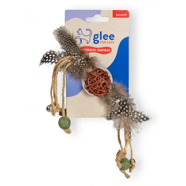 Παιχνίδι Γάτας Glee Butterly Fantasy με Catnip & Jute 4,7cm