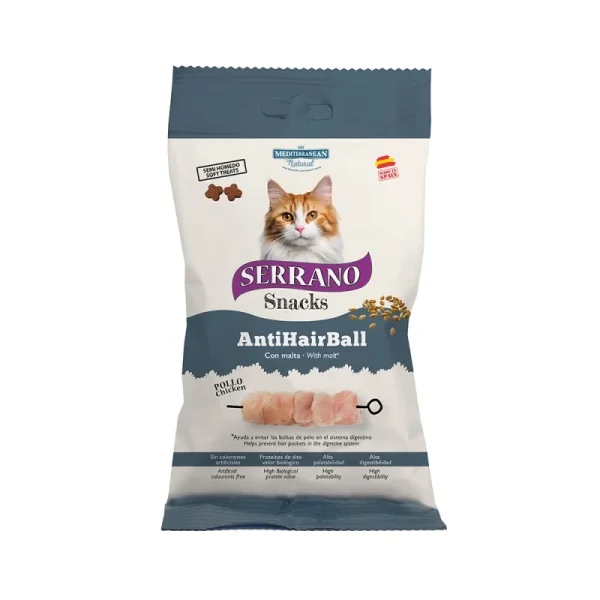 Λιχουδιές Serrano για γάτες Anti-Hairball 50gr